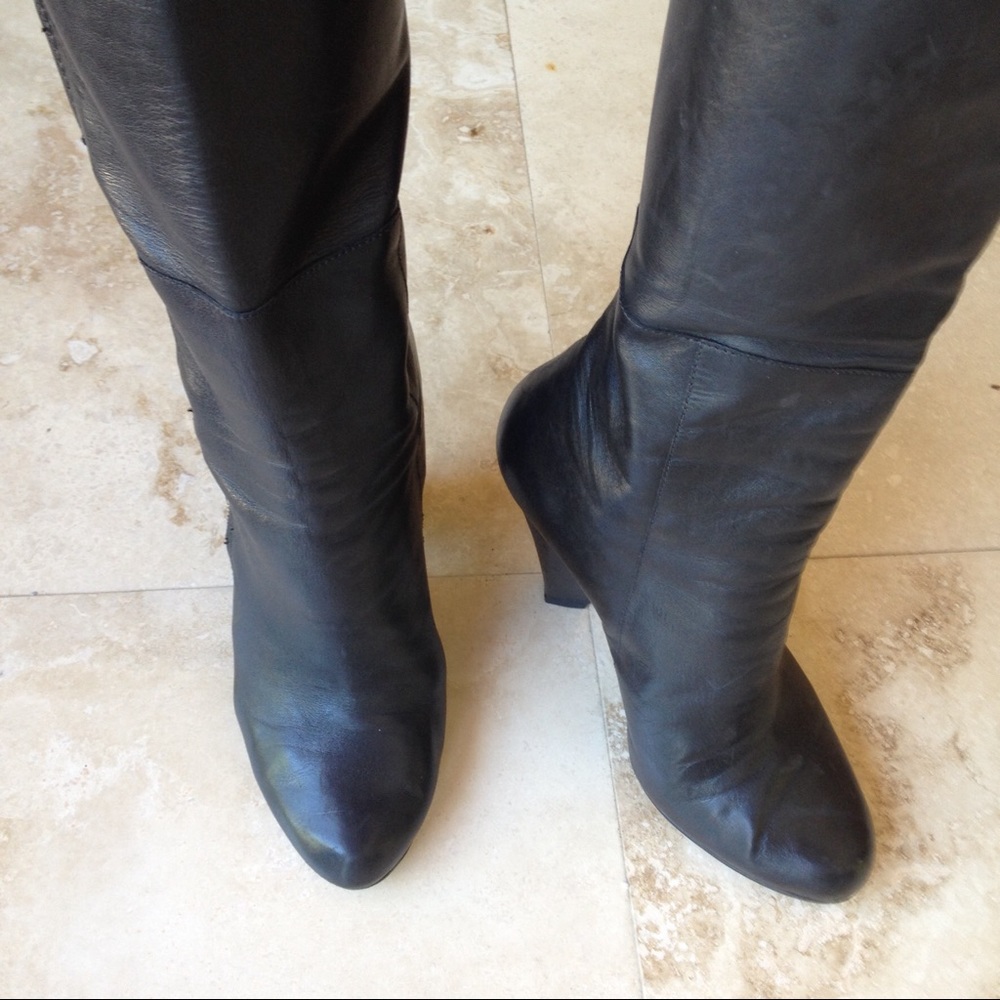 Sigerson Morrison Bella Fold Down Leather Boots - Picture 8 of 8